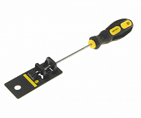 Отвертка крестовая PH0х100мм Ø3мм магнитная с противоскользящей ручкой (с держателем ) ER-7DH-02H ЭВ